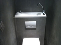 toilettes avec lavabo intégré WiCi Bati gris foncé - par Bains d'Alexandre